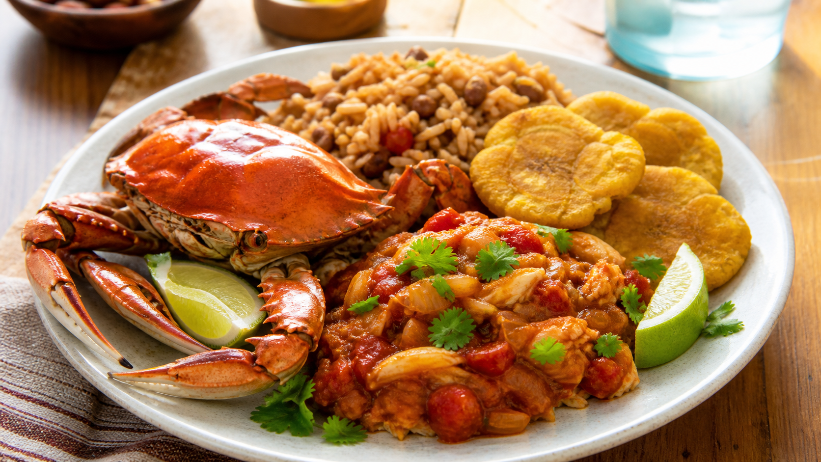 Jaiba de máscara Guisado — Estilo Puertorriqueño