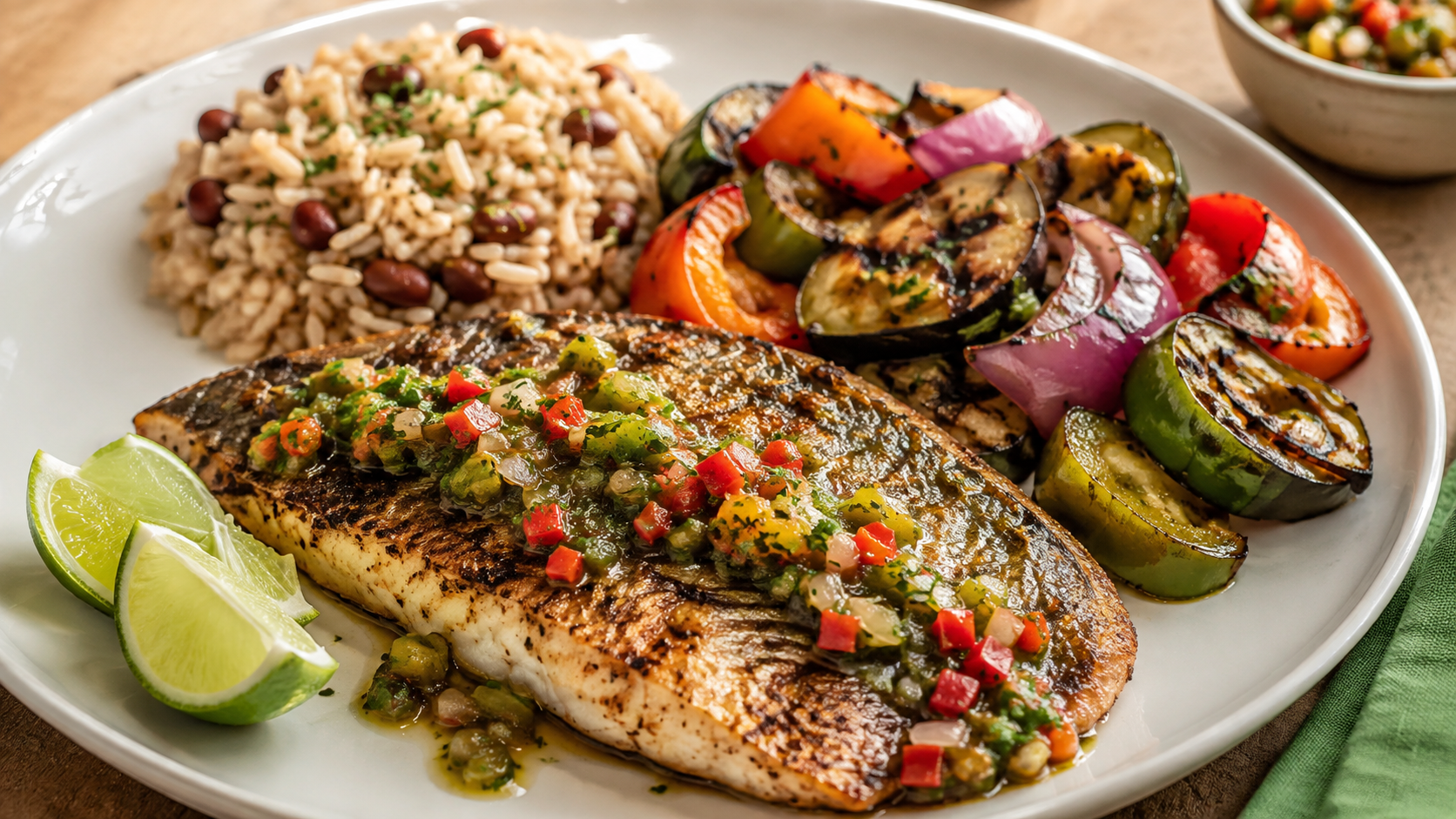 Pargo criollo al Ajillo — Estilo Puertorriqueño
